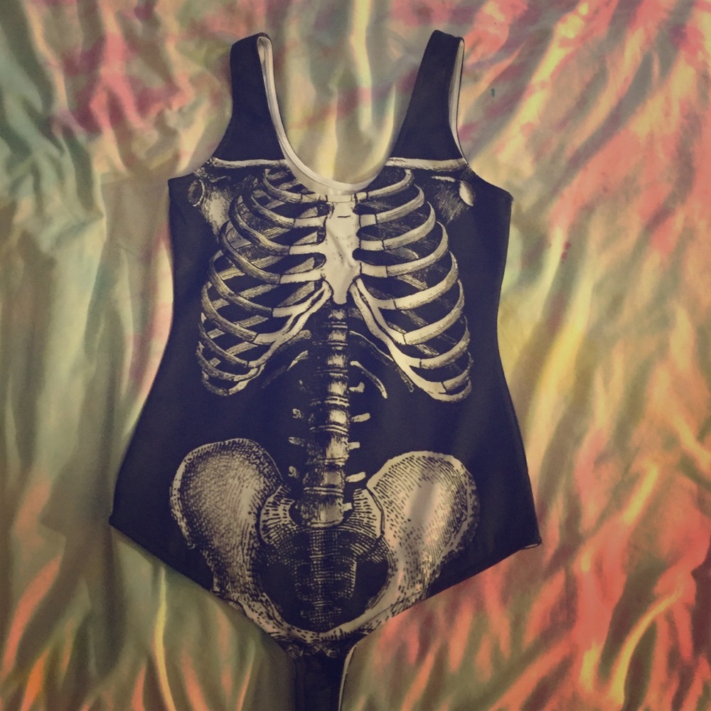 Skeleton bodysuit